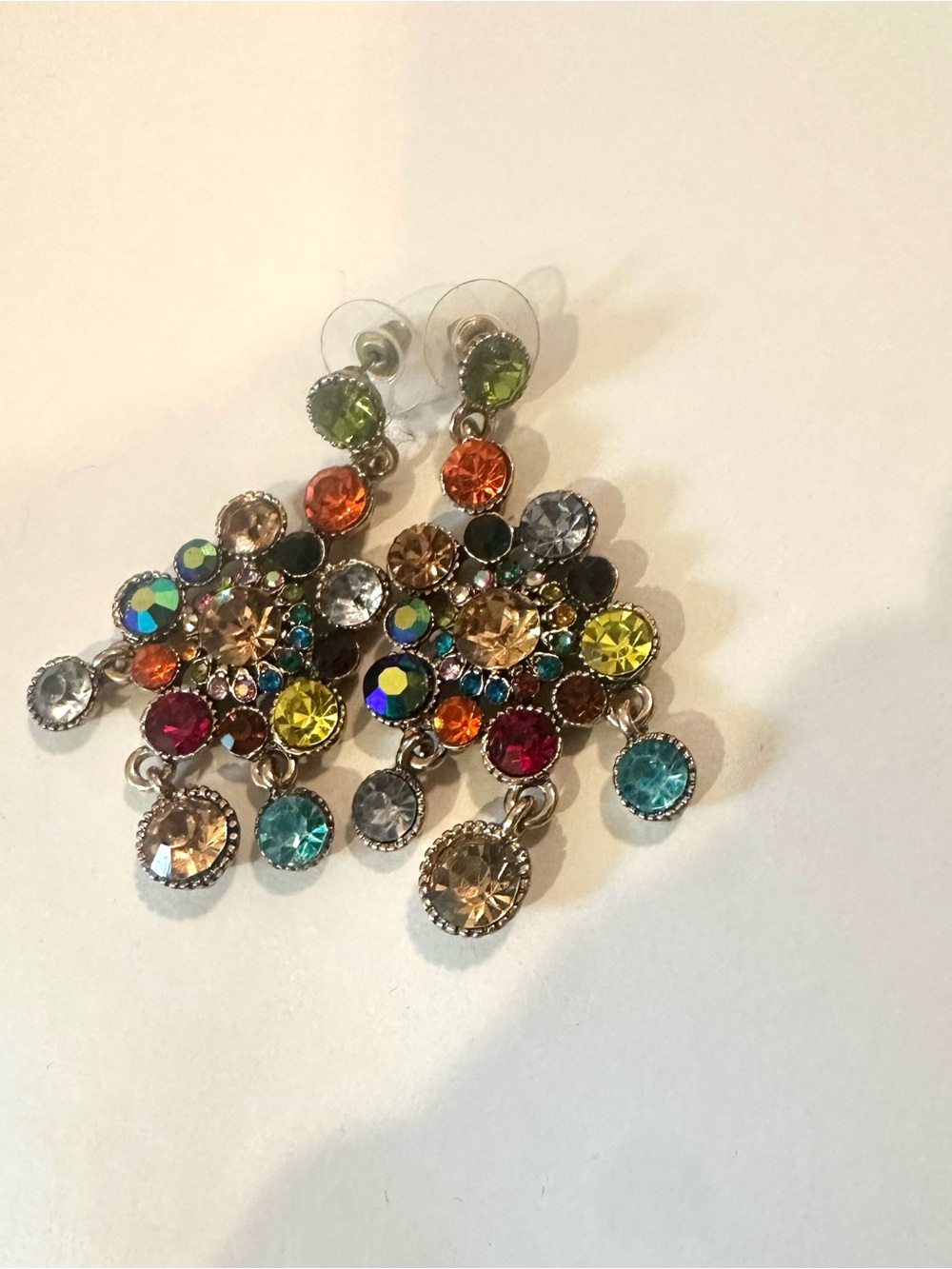 T.J.Maxx Multicolor Crystal Fringe Necklace - Picture 3 of 3
